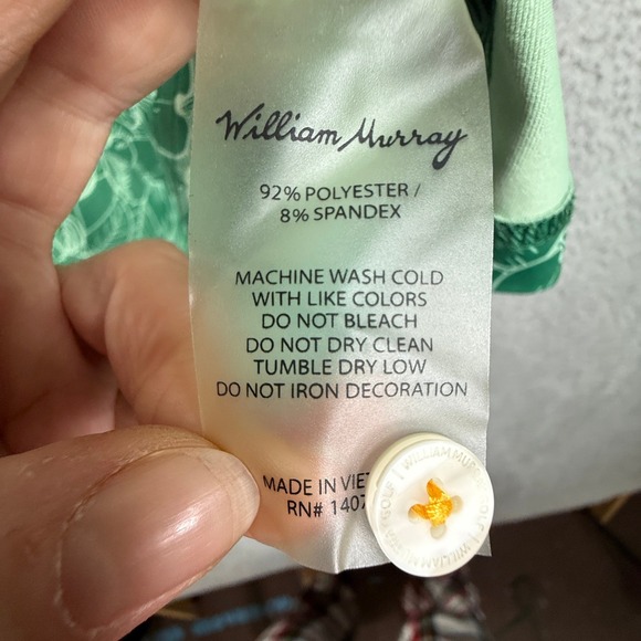 William Murray Lot of Three Golf Polo Mens XX-Large Green Floral Shirt Button Up - Picture 8 of 16